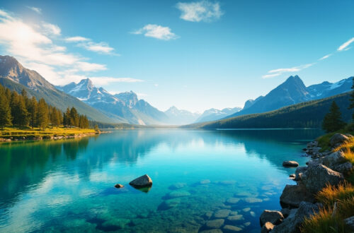 Admirez le lac de la muzelle au cœur des écrins