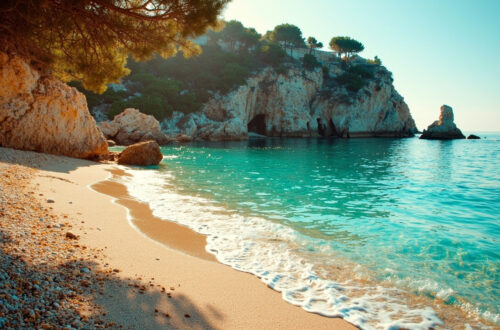 La plage de sainte restitude : crique intime et eaux claires