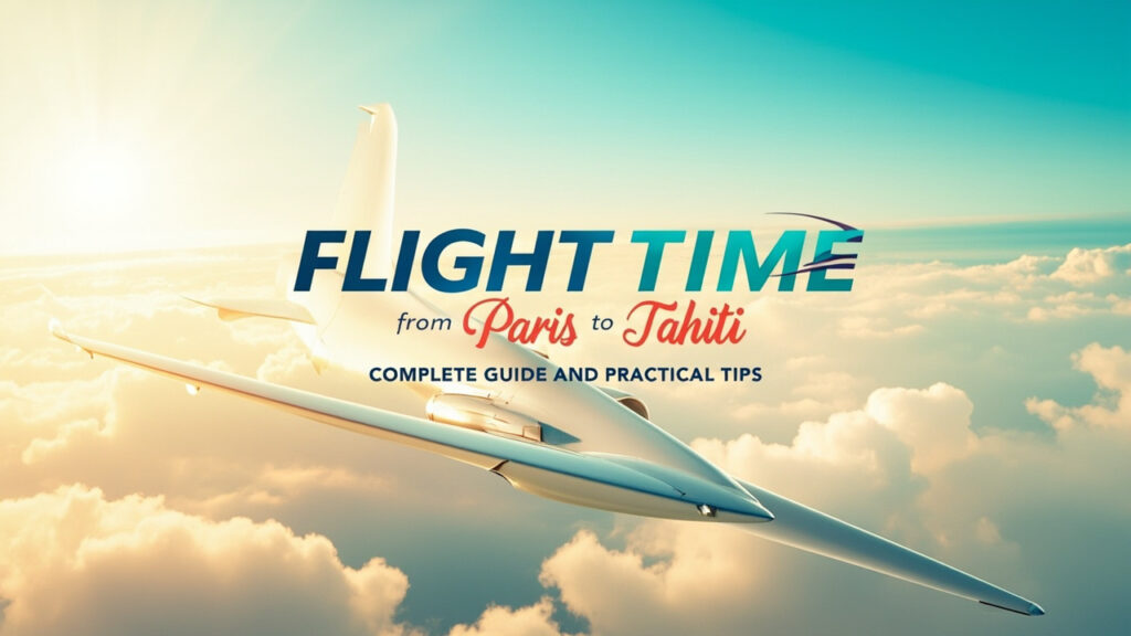 Temps de vol paris tahiti : guide complet et conseils pratiques